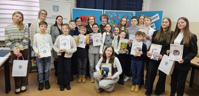Uczestnicy Gminnego Konkursu Pięknego Czytania kategoria II i III