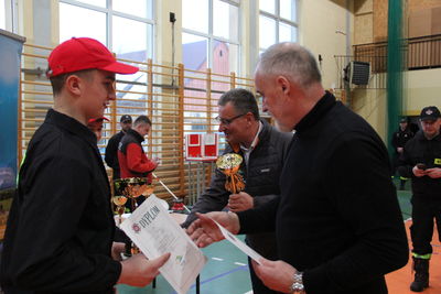 Zawody Strażackie Rozdanie nagród rzecz