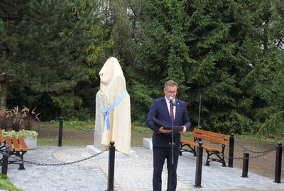 5. Wójt Gminy w trakcie przemówienia