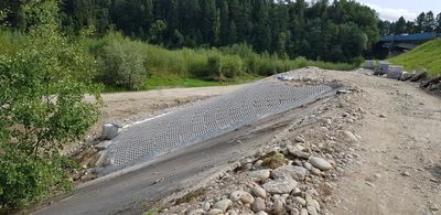 Fotografia dotycząca Postępy prac na budowie ścieżki rowerowej 4