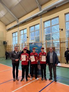 Zawody Strażackie - Rozdanie pucharów chłopcy