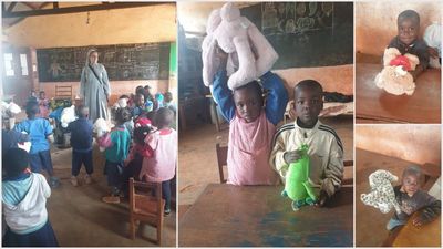 Fotografia dotycząca Pluszaki ze Szkoły Podstawowej w Ludźmierzu już w Kamerunie