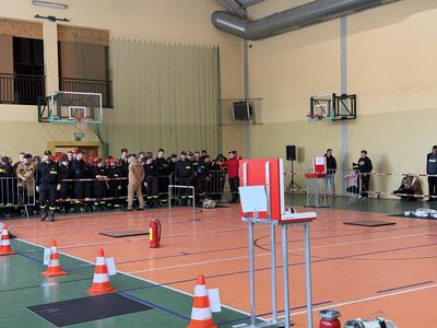 Zawody Strażackie - tor z bliska