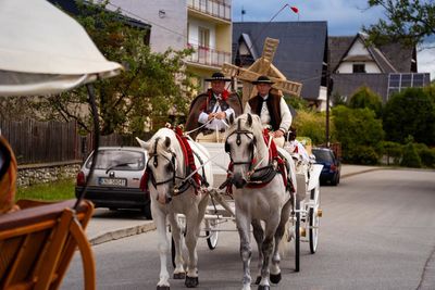 7. Wieniec w drodze na uroczystości dożynkowe