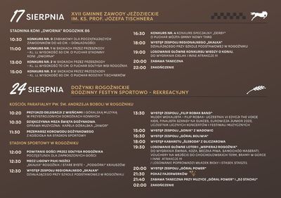 Zaproszenie - program