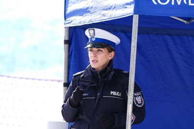 Fotografia dotycząca Akcja "Kręci mnie bezpieczeństwo na stoku" - na stoku narciarskim Długa Polana w Nowym Targu