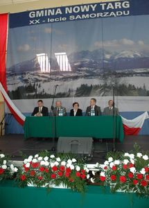 zdjęcie z uroczystości XX-lecia samorządu 