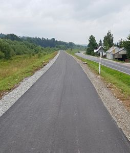 postęp prac przy budowie ścieżki rowerowej