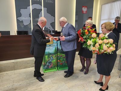 Fotografia dotycząca Pożegnanie przechodzącego na emeryturę Wójta Jan Smarducha