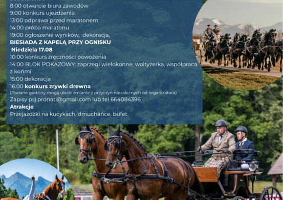 Podhalańskie Mistrzostwa w Powożeniu oraz Konkurs Zrywki Drzewa