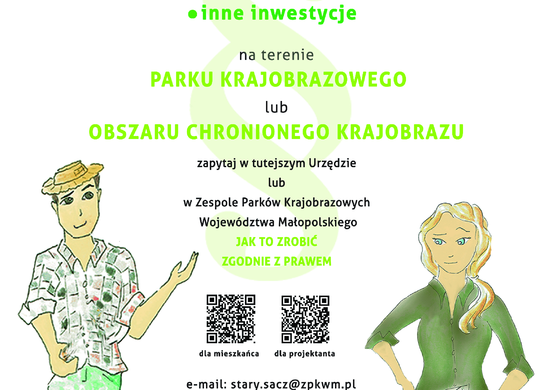 Informacja Zespołu Parków Krajobrazowych Województwa Małopolskiego dotycząca działań realizowanych na obszarze chronionego krajobrazu