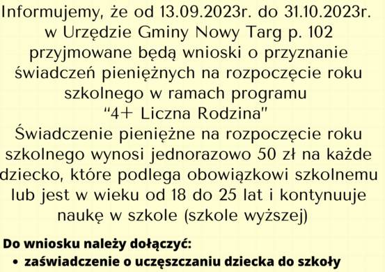 4+ Liczna Rodzina