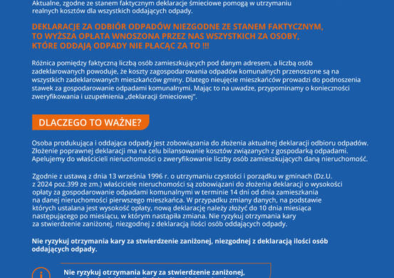 Sprawdź, czy Twoja deklaracja śmieciowa jest aktualna