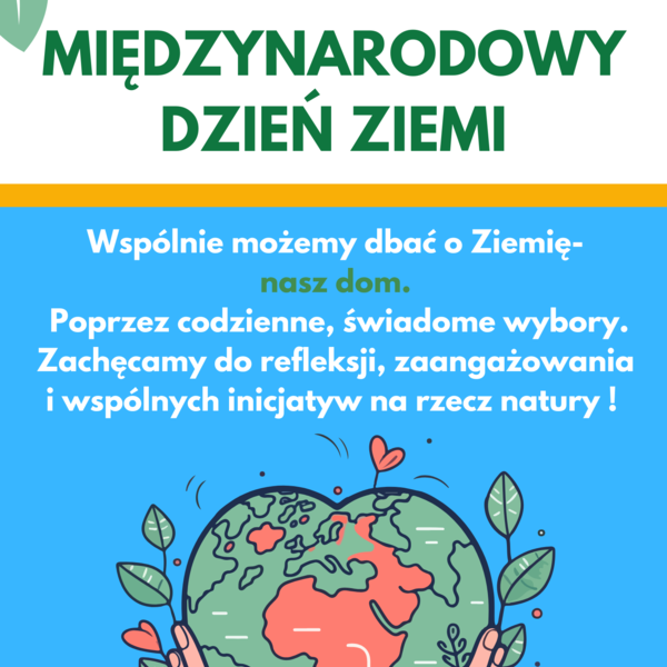 Obraz główny aktualności o tytule 22 kwietnia Międzynarodowy Dzień Ziemi