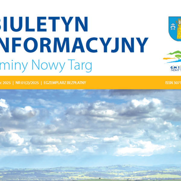 Obraz główny aktualności o tytule Drugie wydanie Biuletynu Informacyjnego Gminy Nowy Targ