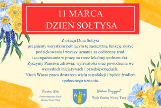 Życzenia dla sołtysów z okazji Dnia Sołtysa