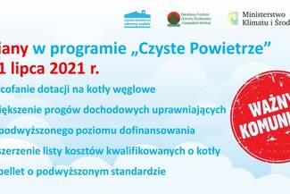 Nowości w programie „Czyste Powietrze”.