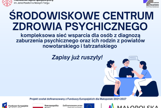 Bezpłatne wsparcie dla osób z diagnozą zaburzenia psychicznego i ich rodzin z powiatów nowotarskiego i tatrzańskiego