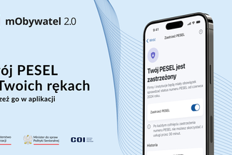 Zastrzeż PESEL i chroń swoje dane w mObywatelu 2.0