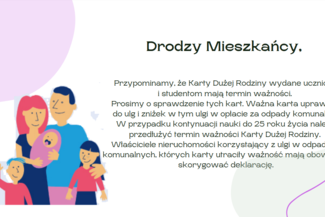 Informacja dotycząca Karty Dużej Rodziny