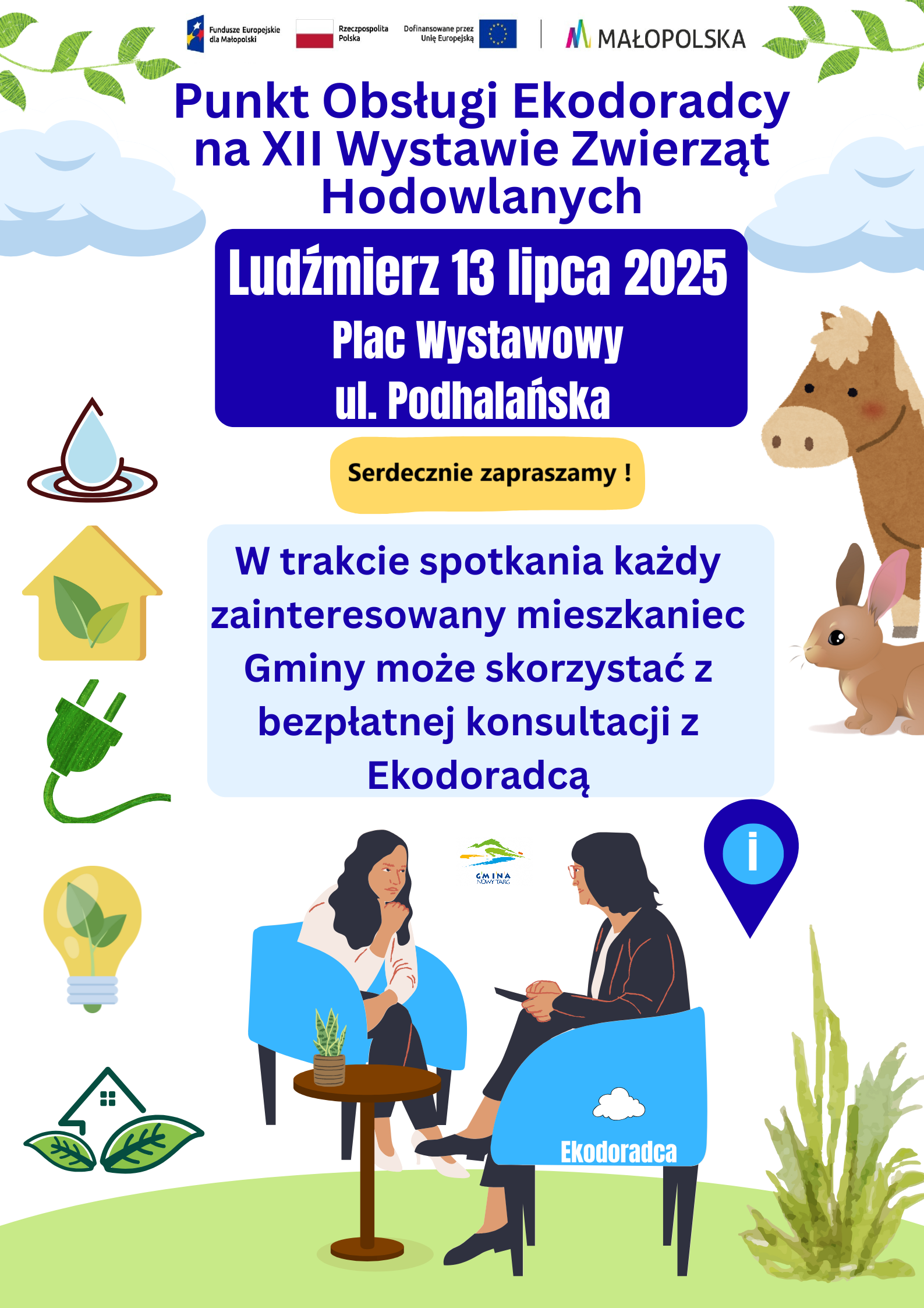 PLAKAT WYSTAWA ZWIERZĄT - LUDŹMIERZ