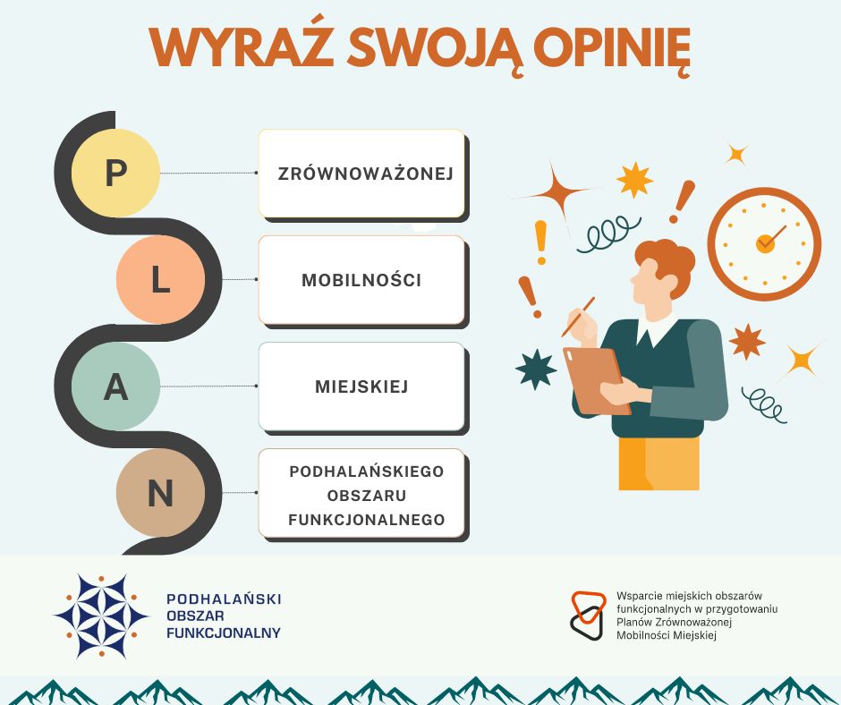 Plakat wyraź swoją opinię