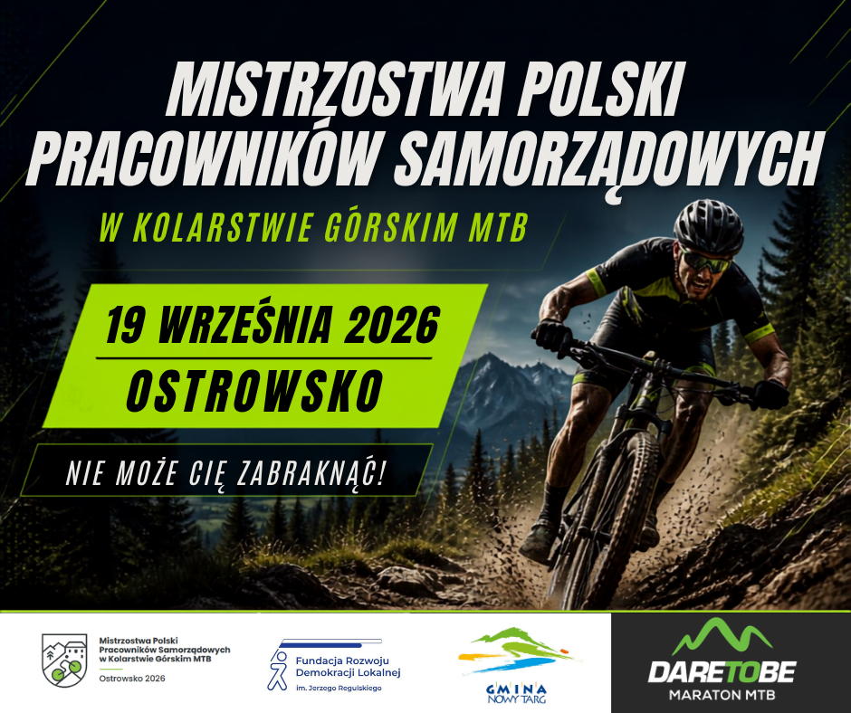 Plakat mistrzostw samorządowców MTB