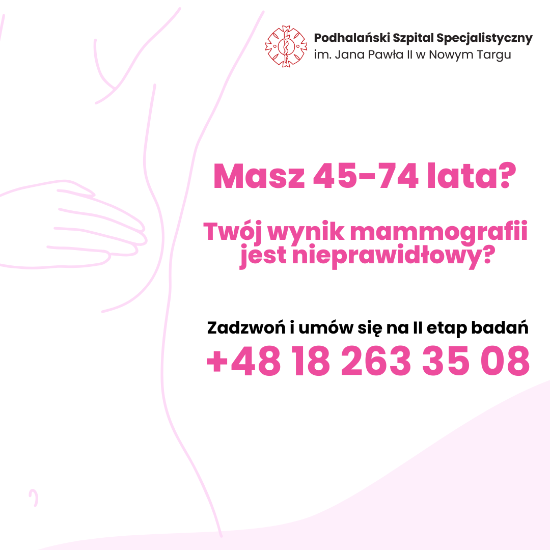 Plakat promujący profilaktykę raka piersi