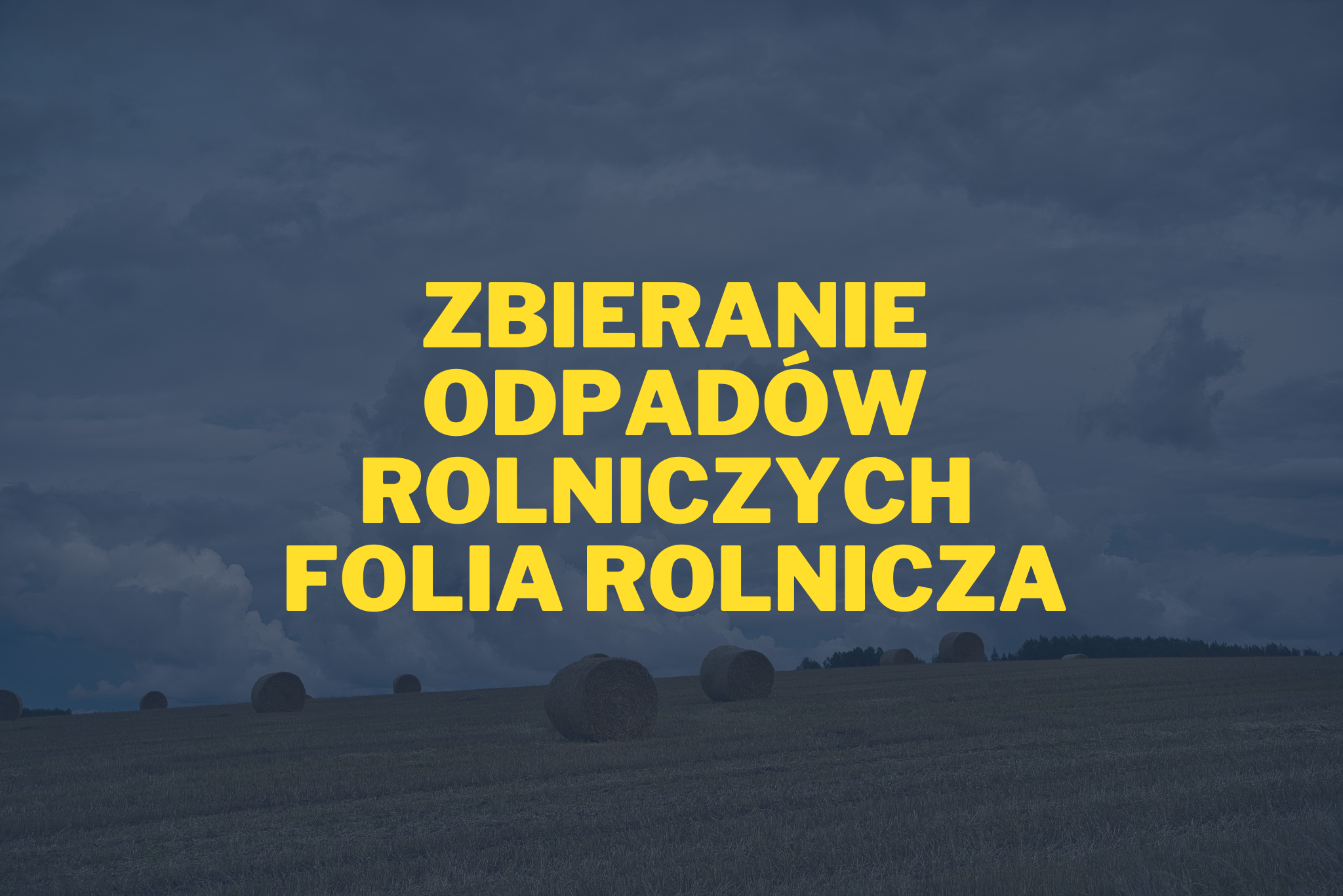 Zbieranie odpadów rolniczych plakat