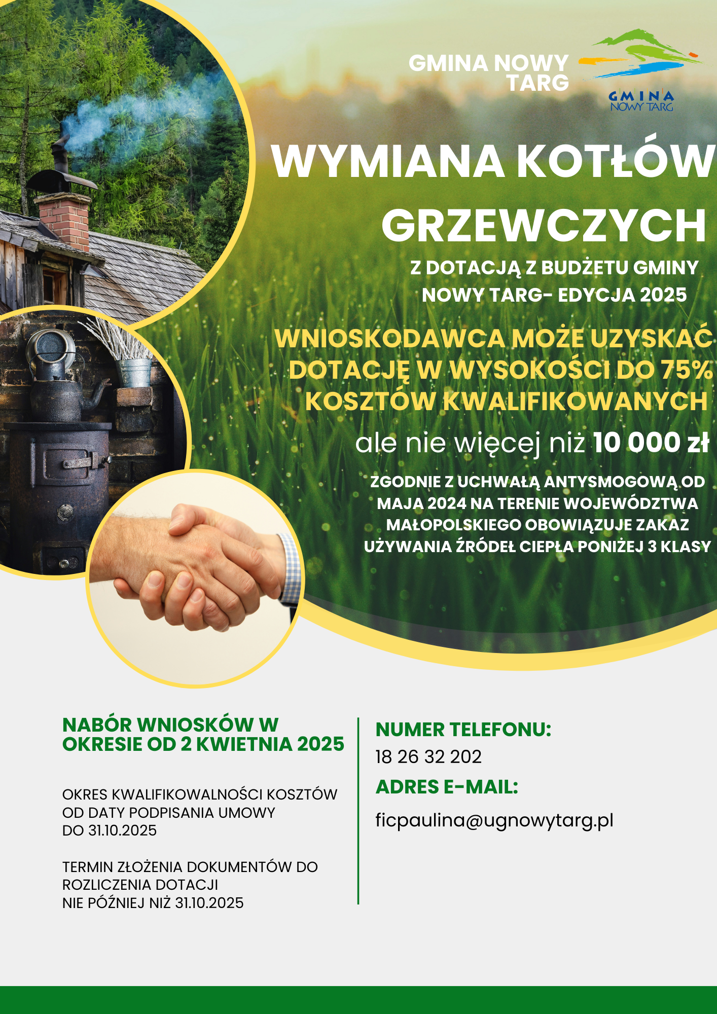 Plakat Wymiana kotłów 2025